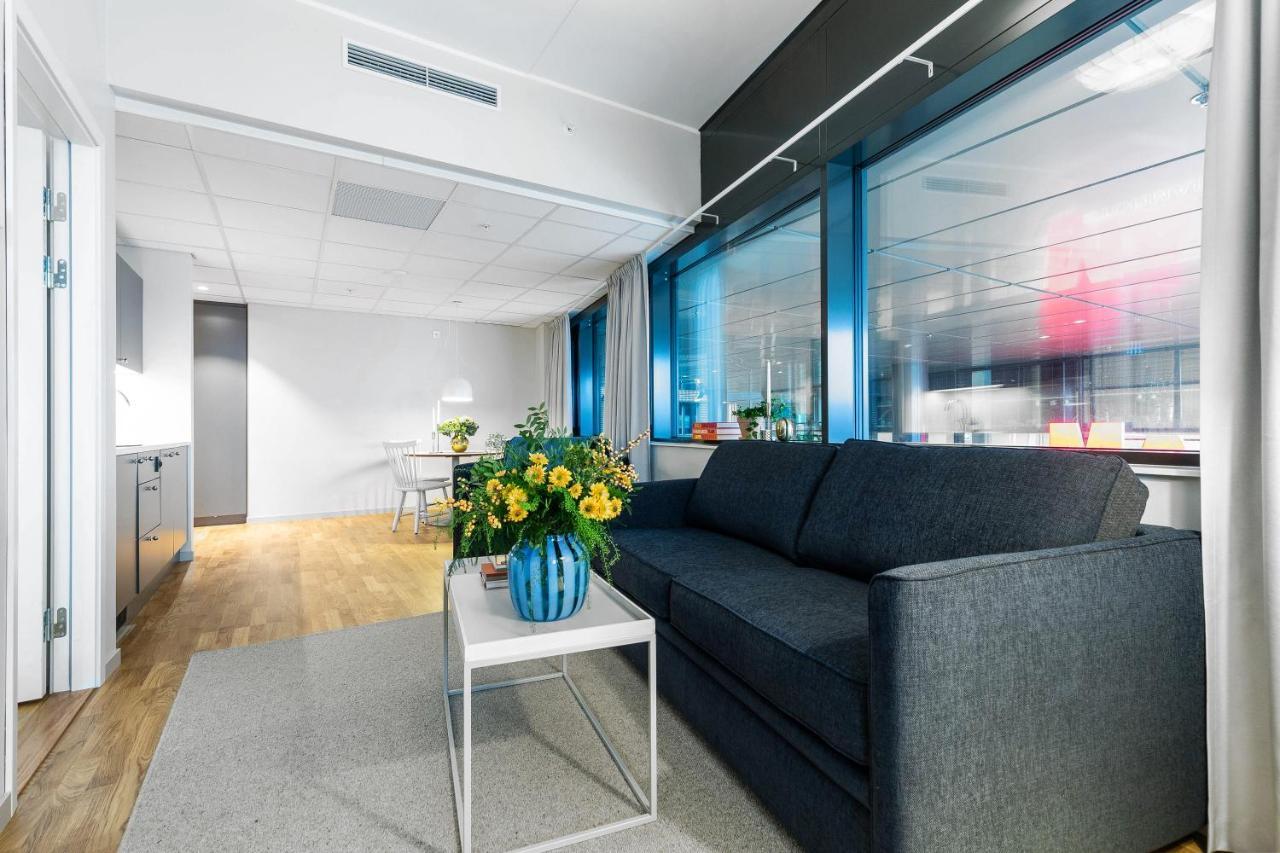 Biz Apartment Bromma Stockholm Buitenkant foto The interior of the new building